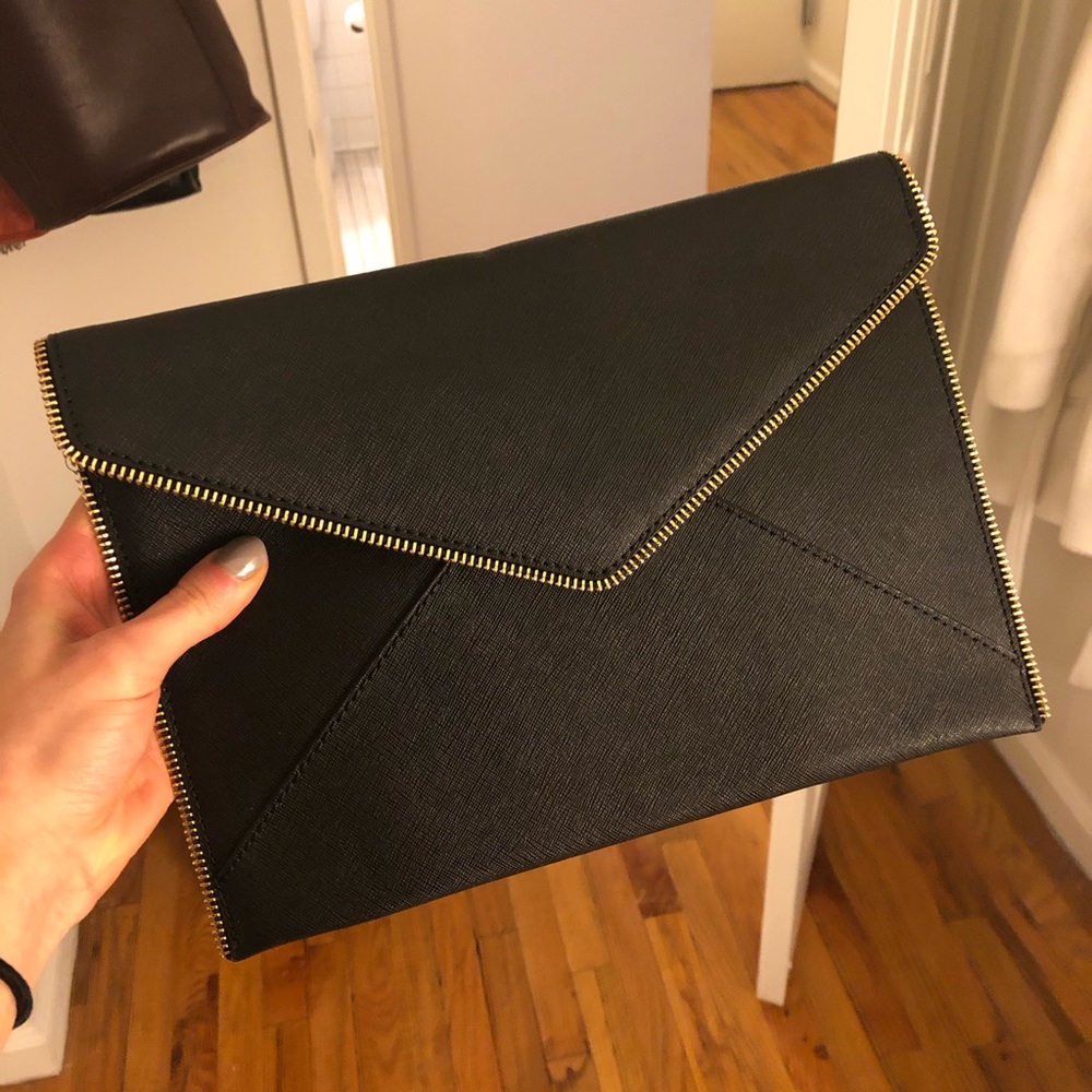 Rebecca Minkoff Black Leather Clutch